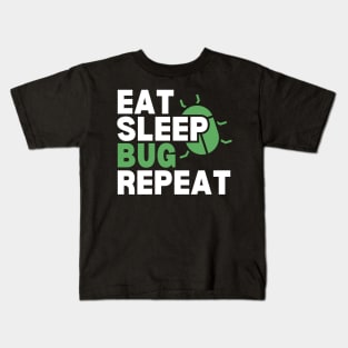 Eat Sleep Code Repeat Funny Developer Kids T-Shirt
